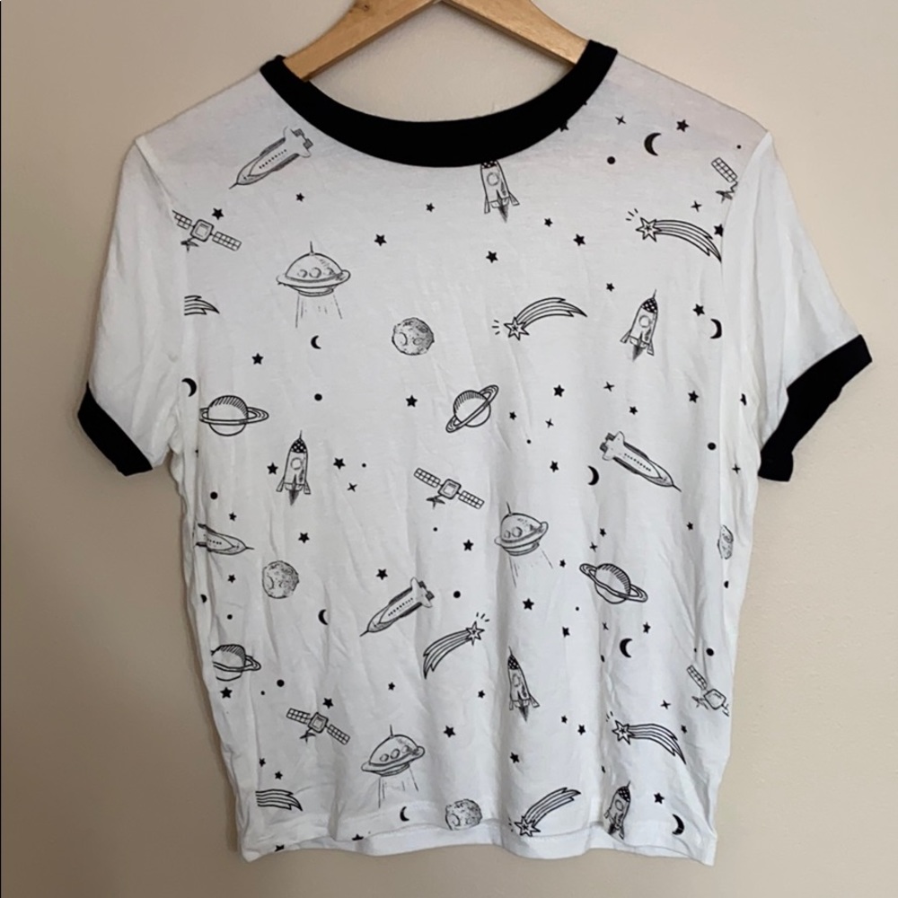 gaze Solar System Ringer Tee